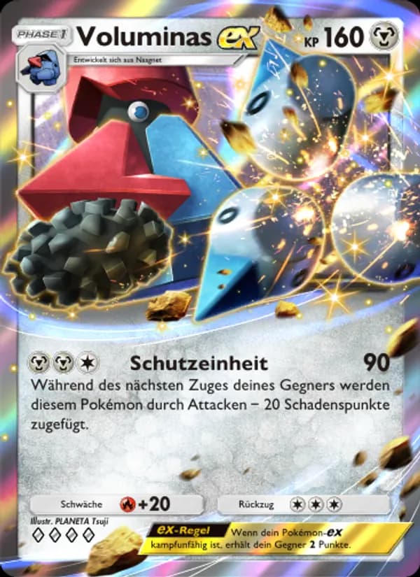 Voluminas-ex card in German