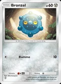 Bronzel card in German