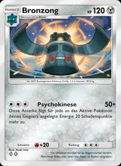 Bronzong card in German