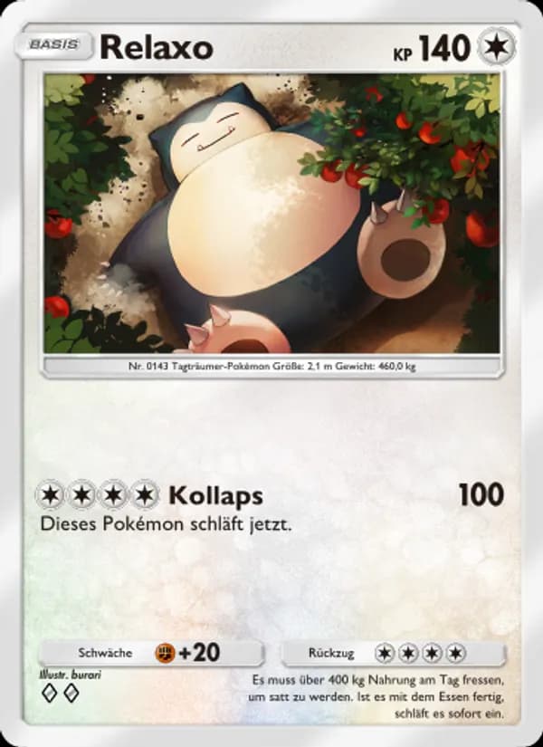 Relaxo card in German