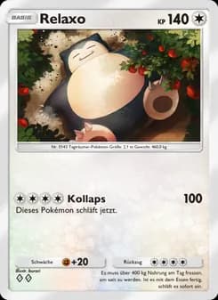 Relaxo card in German