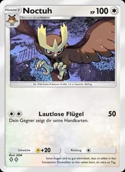 Noctuh card in German