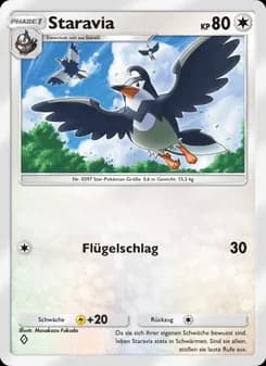Staravia card in German