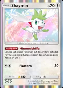 Shaymin card in German