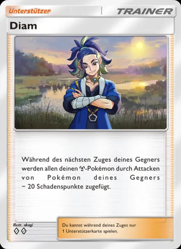 Diam card in German