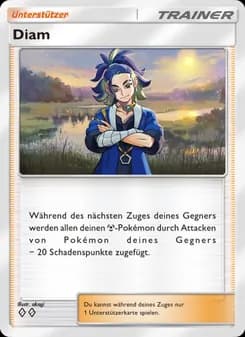 Diam card in German