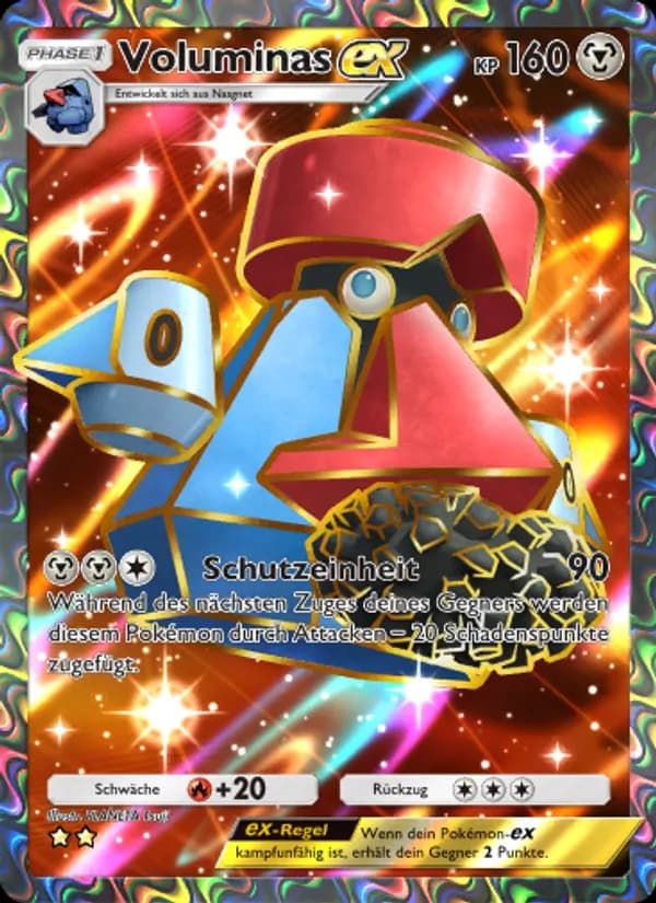 Voluminas-ex card in German