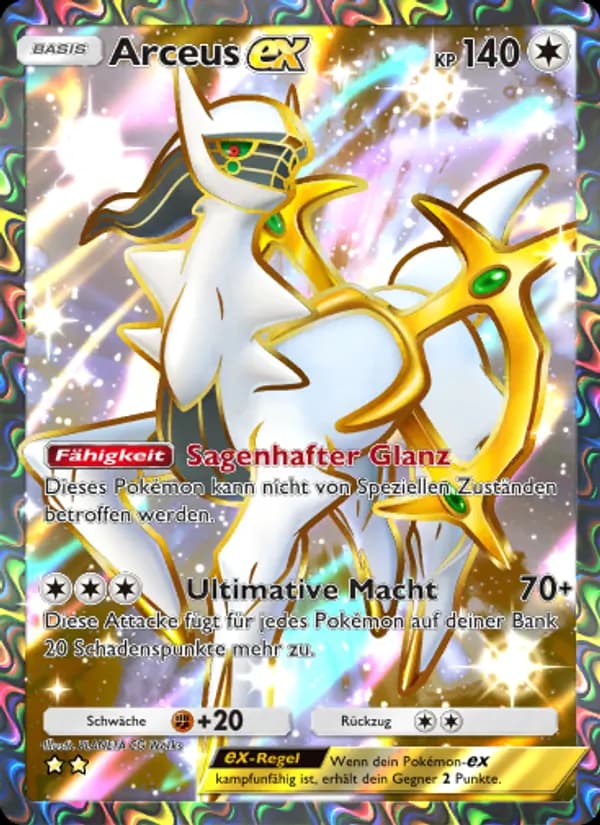 Arceus-ex card in German