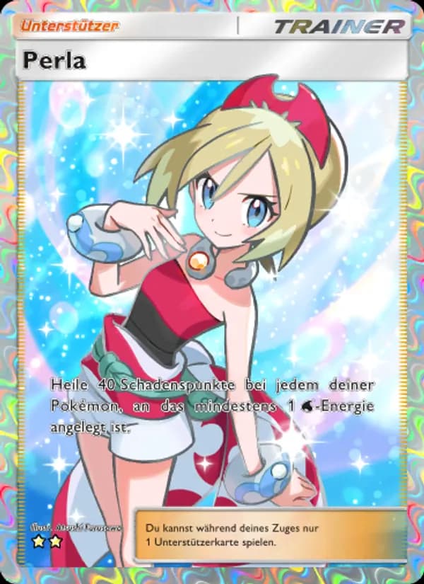 Perla card in German