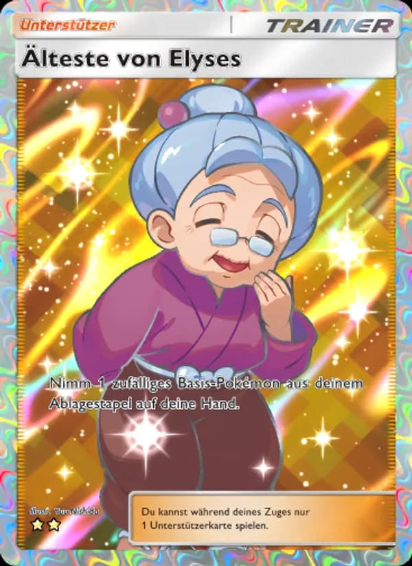 Älteste von Elyses card in German