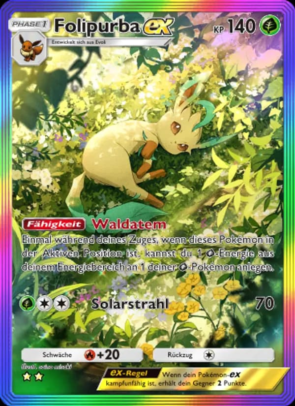 Folipurba-ex card in German