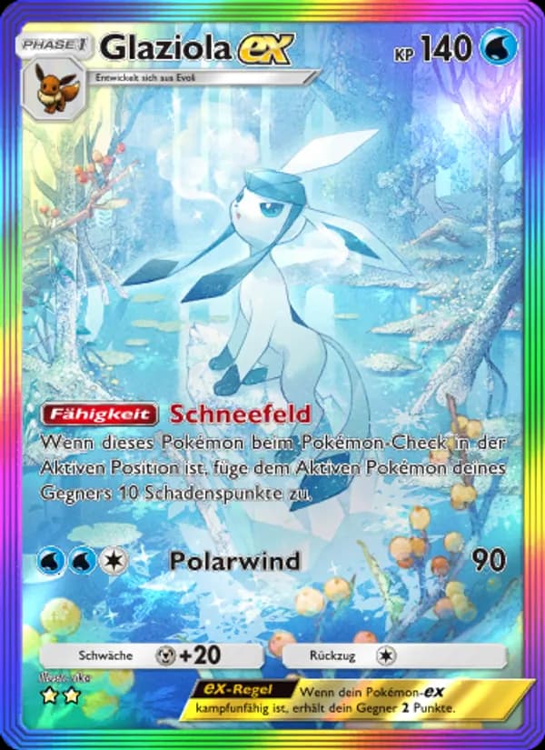 Glaziola-ex card in German