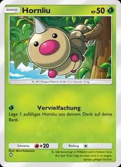 Hornliu card in German