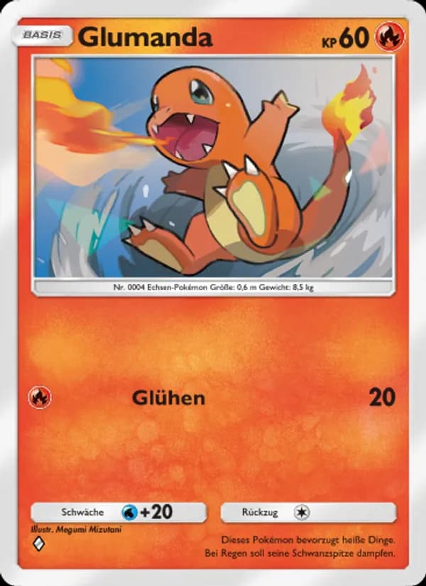 Glumanda card in German