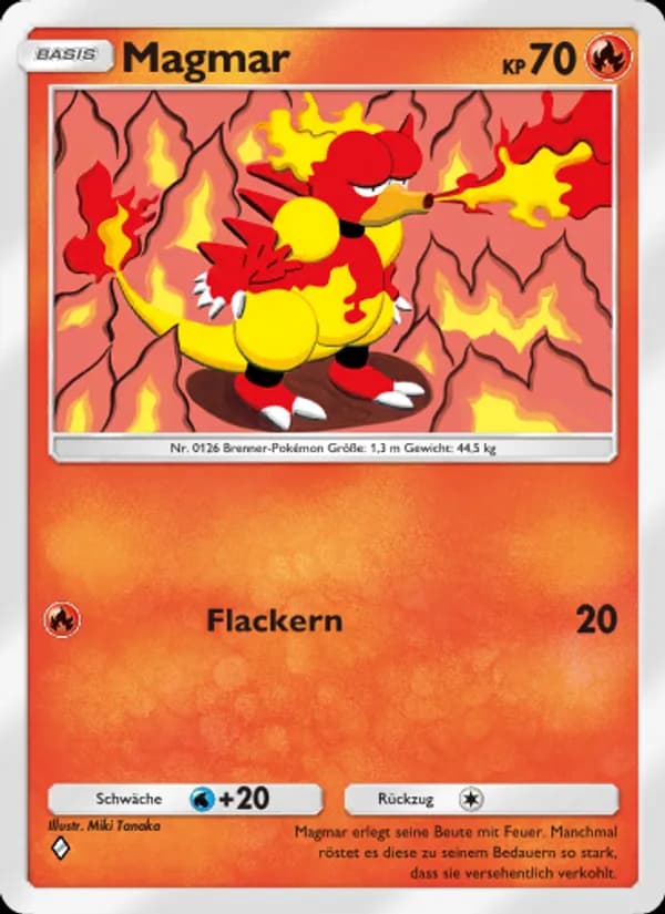 Magmar card in German