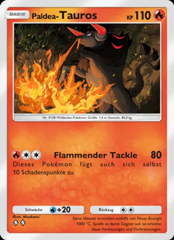 Paldea-Tauros card in German