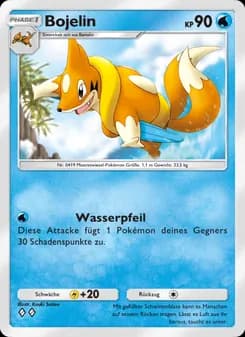 Bojelin card in German