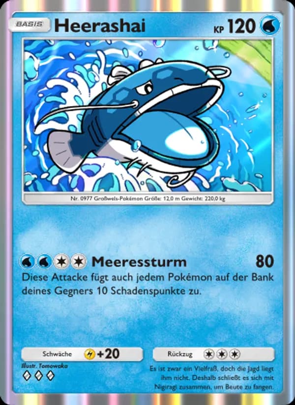Heerashai card in German
