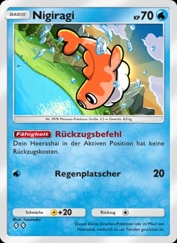 Nigiragi card in German