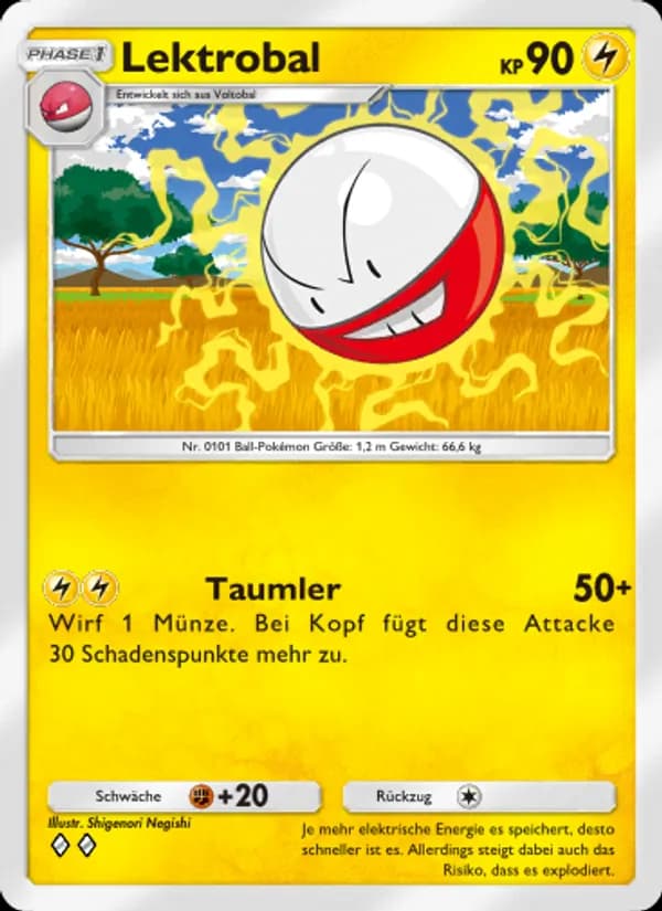 Lektrobal card in German
