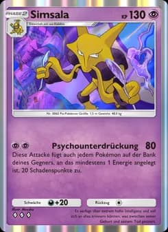 Simsala card in German