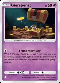 Gierspenst card in German