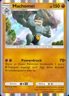 Machomei card in German
