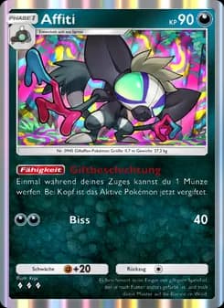 Affiti card in German