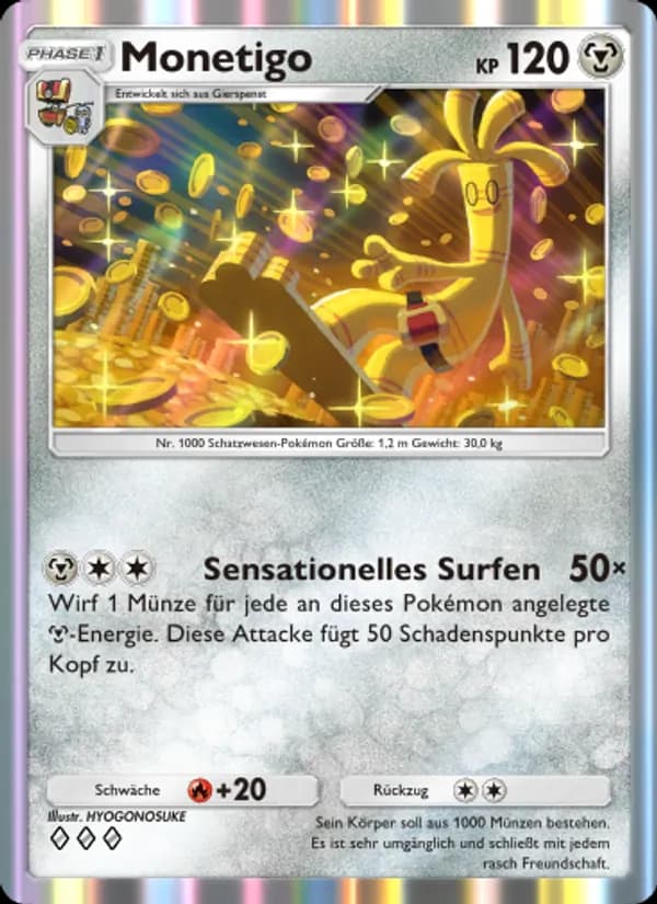 Monetigo card in German