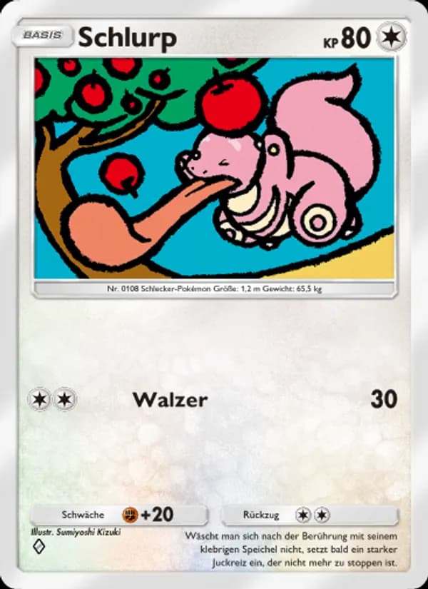 Schlurp card in German