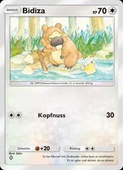 Bidiza card in German