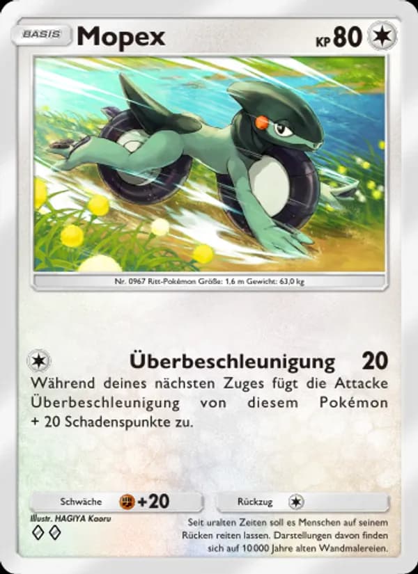 Mopex card in German