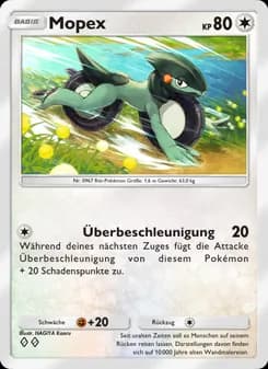 Mopex card in German