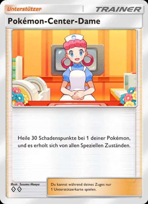Pokémon-Center-Dame card in German