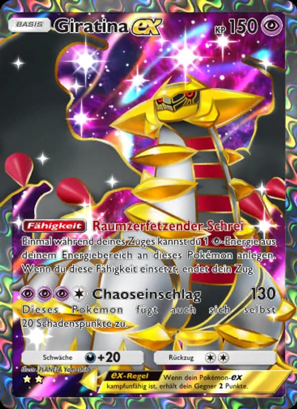 Giratina-ex card in German