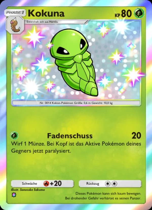 Kokuna card in German