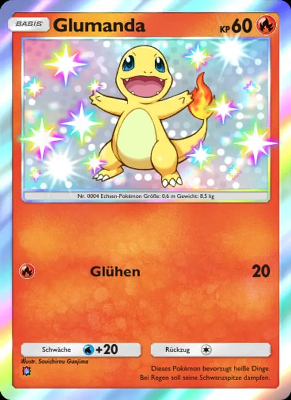 Glumanda card in German
