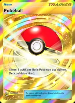 Pokéball card in German