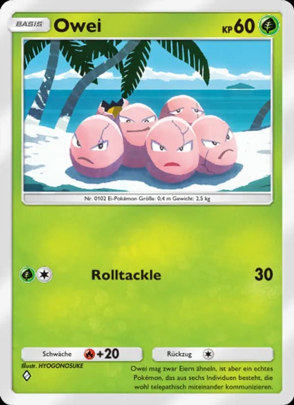 Owei card in German