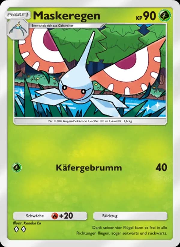 Maskeregen card in German