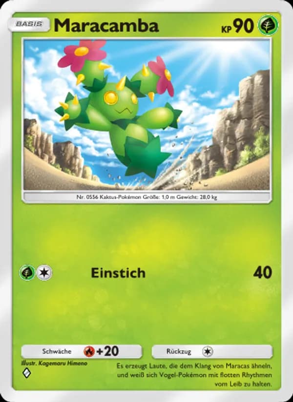 Maracamba card in German