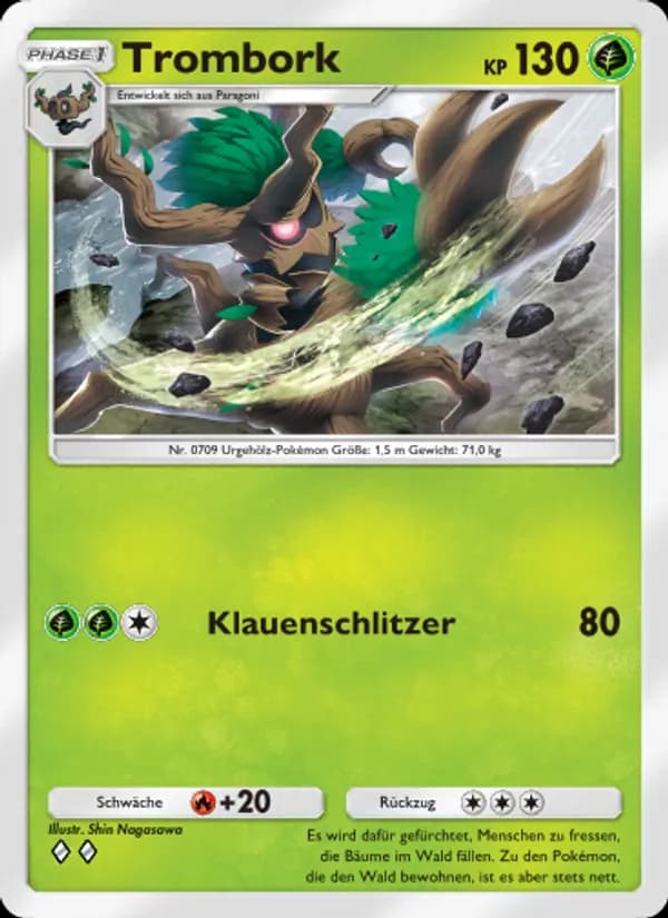 Trombork card in German
