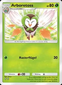 Arboretoss card in German