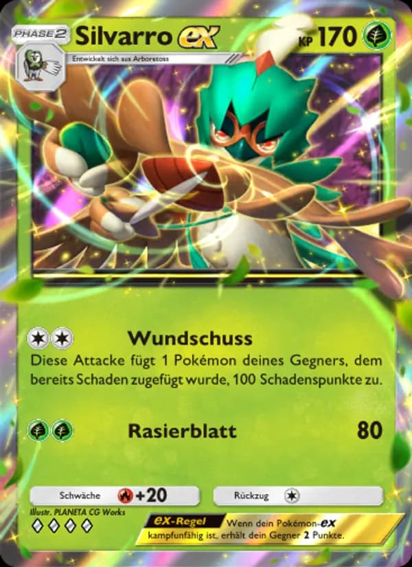 Silvarro-ex card in German