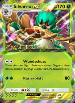 Silvarro-ex card in German
