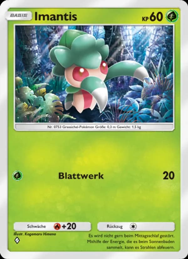 Imantis card in German