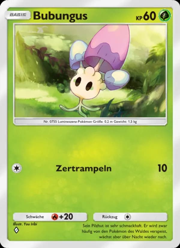 Bubungus card in German