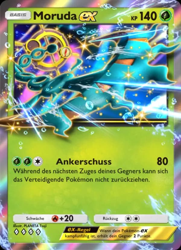 Moruda-ex card in German