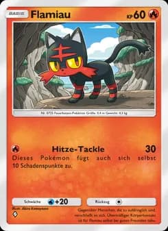 Flamiau card in German