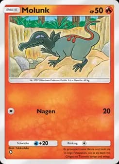 Molunk card in German
